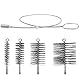 4 Stück Heizkesselbürste Set, Ofenrohrbürste Durchmesser 30/50/80/150mm mit 1 Meter Extender, Kaminreiniger Bürste für Schornstein Kamin Ofenrohr Rauchrohr Reinigung