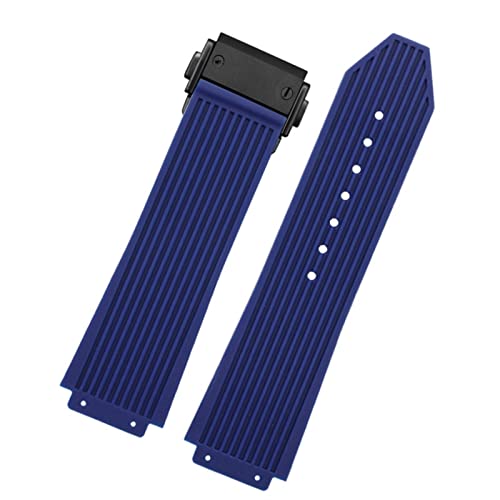Bracelet silicone bleu 26mm style sport et chic pour montre d'homme active