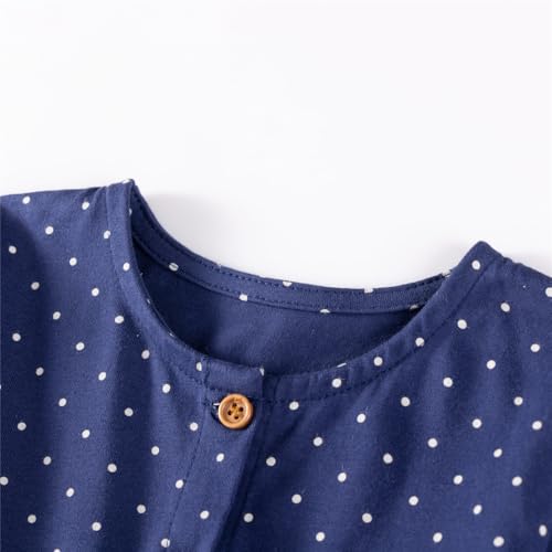 Youlebao Toddler Girls' Long Sleeve Soft Cotton Casual Jersey Shirt Playwear Applique Dress3