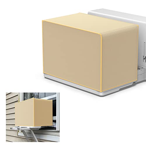 Window Air Conditioner Cover for U-Shape 8000/10000/120000 BTU Window AC Units, Durable Waterproof and Windproof Design, Winter Window Air Conditioner Cover for Outdoor Protection