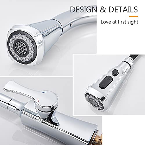 Robinet de cuisine mitigeur eau chaude et froide or brossé ergonomique