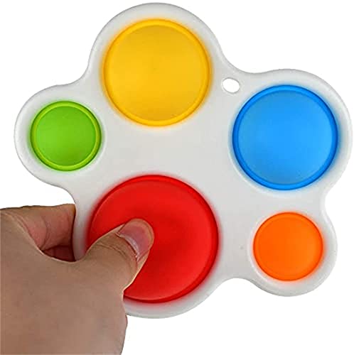 Simple Sensory Toys, Simple Dimple Fidget Toy, Silicone Flipping Board Toys, Simple Dimple Toy, Early Educational Fidget Toy for Toddlers (Finger)