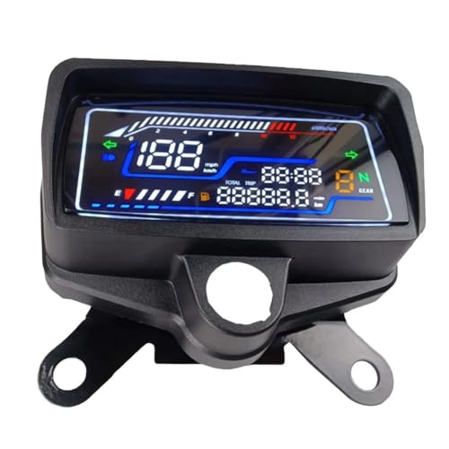 Compteur kilométrique moto CG125 avec tachymètre numérique et horloge intégrée