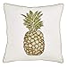 SARO LIFESTYLE - Cuscino a forma di ananas, con imbottitura in poliestere, 45,7 cm, colore: Bianco