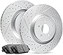 R1 Concepts Front Brakes and Rotors Kit |Front Brake Pads| Brake Rotors and Pads| Ceramic Brake Pads and Rotors |Hardware Kit |fits 2019-2021 Acura RDX