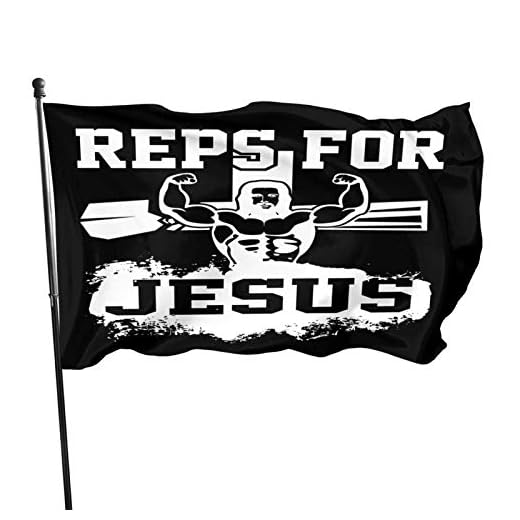 American Reps for Jesus Gym 91 x 152 cm, familjefest i inomhusbanderoll bris utomhus s hem trädgård s