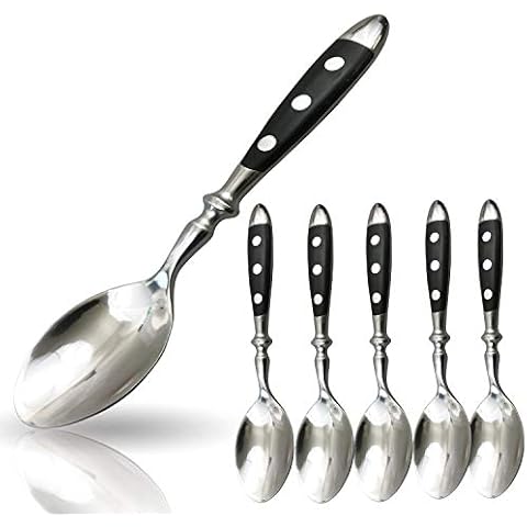 6 pieza Kleine Cuchara Bistro Cubiertos Serie - Cucharillas de té café cuchara de la serie Kerafactum Cover