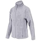 Joluvi Surprise 2.0 - Forro polar con cremallera completa, talla 2XL, gris, XXL