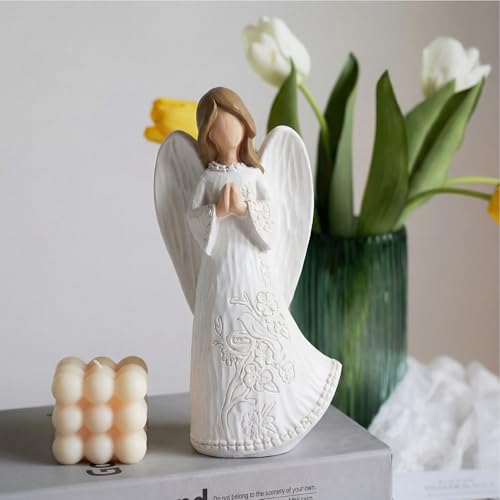 Figura de Ángel Orante en Resina para Dolor miniatura 2
