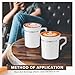 Baderke 48 Pcs Plastic Coffee Cups with Rim 8 oz Disposable Coffee Mugs with Handle Disposable Tea Cups Espresso Beverage Plastic Mugs for Wedding (White,Silver)