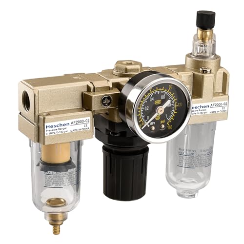 Heschen AC2000-02 Luftquellen-Regler 0-1 MPa PT 1/4 Zoll mit Messbereichsfilter