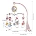 Baby Musical Crib Mobile with Timing Function Projector and Lights,Hanging Rotating Rattles and Remote Control Music Box with 150 Melodies,Toy for Newborn 0-24 Months