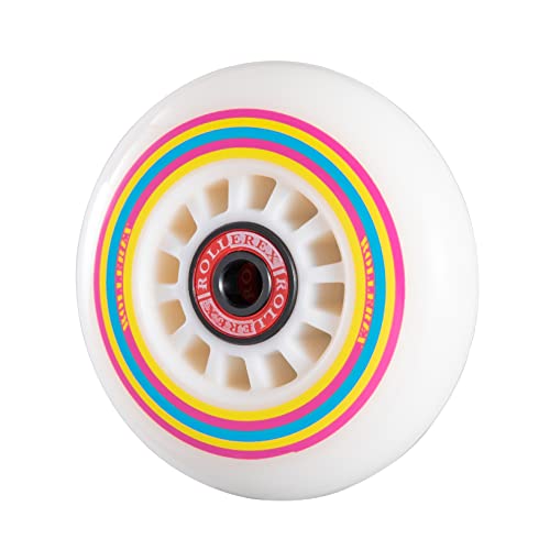 Rollerex Lollipop Boardwalk Inline Skate Wheels (8-Pack With Bearings, Spacers And Washers) (Various Size Options Available) Use On Roller Blades (90Mm) #TOP2