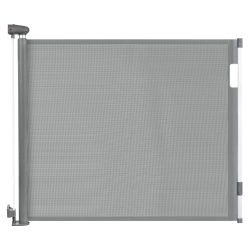 Cancelletto Retrattile per Bambini, Cancelletto Estensibile Cancello per Cani a Rete, 0-180cm Cancello di Sicurezza per Bambini per Scale, Interni, Esterni, Porte e Corridoi