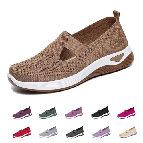 Zapatos transpirables para mujer dubuto con suela suave ortopédica para un confort total