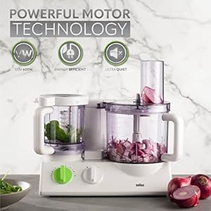 Braun 12 in 1 multi functional food processor kitchen system with dual control technology chopper blender juice extractor citrus juicer and french fry disc made in europe with german engineering  urban country home decor