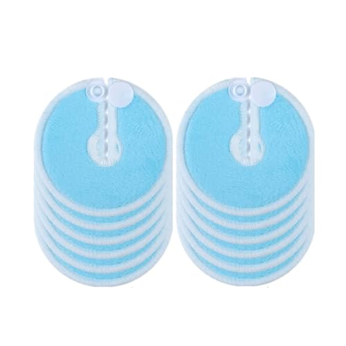 Hsthe Sea 12 pièces Support de Coussinet de Tube G Fournitures de Tube d'alimentation réutilisables pour Le Soutien d'alimentation Ventre Couvercle de Bouton de Tube G Allaitement (Bleu)