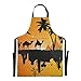 JUYONSEN Tablier de cuisine réglable avec poches Motif Caravan Walking The Desert