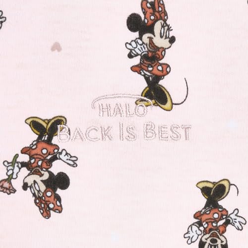 Image of HALO Disney Baby 100% Cotton Sleepsack Swaddle, 3-Way Adjustable Wearable Blanket, TOG 1.5, Minnie Fun, Small, 3-6 Months