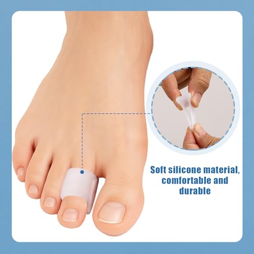 Image of 12 Pack Hammer Toe Straightener Corrector, Bunion Corrector Toe Separators for Women and Men, Toe Spacers for Bunion, Overlapping Toes, Curled Toes,Hammertoes Toe Corrector (3Size)