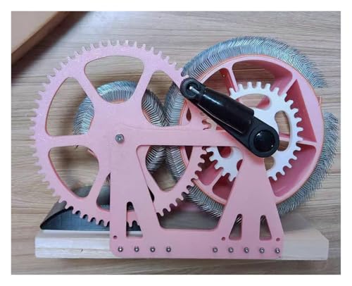 Wool Carder Carding Machine,Manual Wool Blending Wheel for Combing Blending, Hand Carders with Brush & Awl，Felt Drum Carder for Craft(Black)