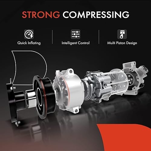 A-Premium AC Compressor with Clutch Compatible with Ford Explorer 2006-2010 Crown Victoria Lincoln Town Car Mercury Grand Marquis Mountaineer