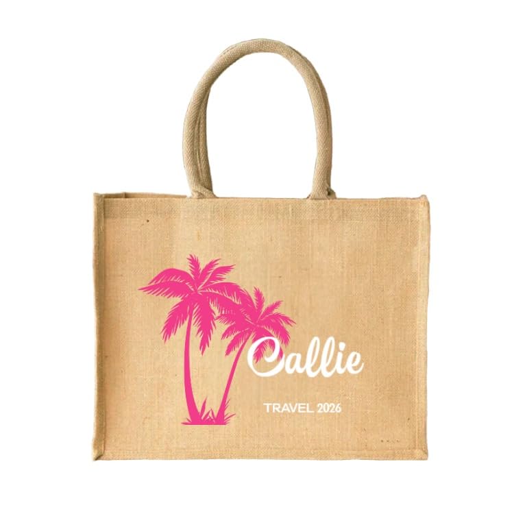 Bolso tote grande personalizado con palma para mujer miniatura 1