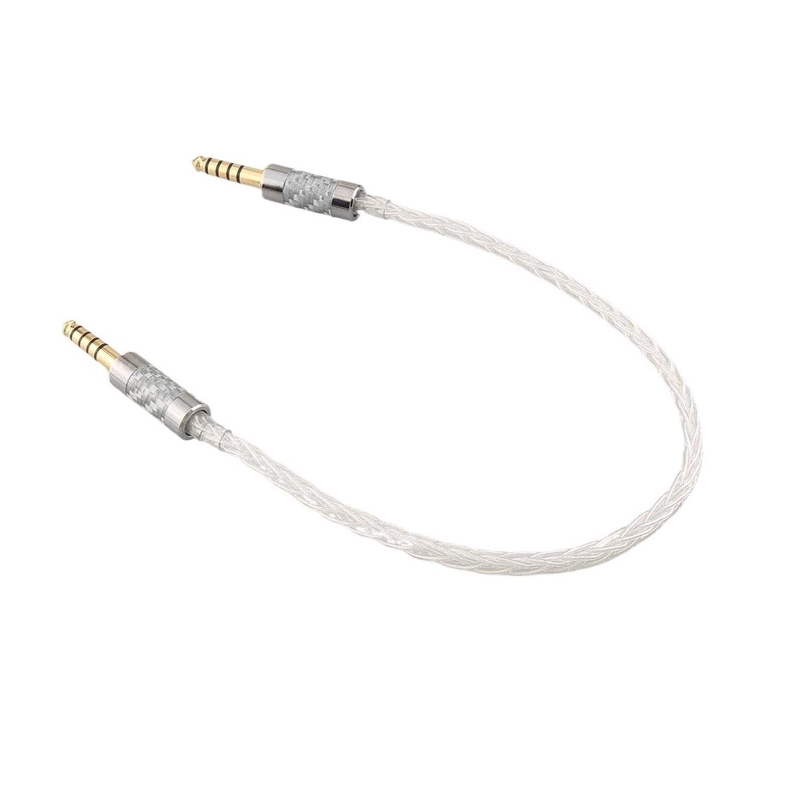 Cavo audio a 8 core in argento puro 4.4 bilanciato maschio a 4,4 mm (Size : 10cm)