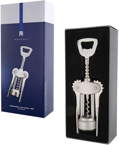 Foto von Westmark Hebelkorkenzieher mit Kapselheber, Stahl/Zink-Druckguss, Fino, Edelmattiert, 61605580, 20.3 x 7.5 x 4.0999999999999996 cm