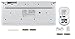 immagine 7Perixx Periduo-707 Set di Mini Tastiera e Mouse senza fili con tasti di scelta rapida, Crittografia a 128 bit, bianco, Layout italiano