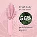 Wet Brush Go Green Curl Detangler Hair Brush, Pale Pink, Ultra-Soft IntelliFlex Detangling Bristles Glide Through Tangles with Ease, Great For Curls, No Split Ends & Pain-Free for Wet or Dry Hair