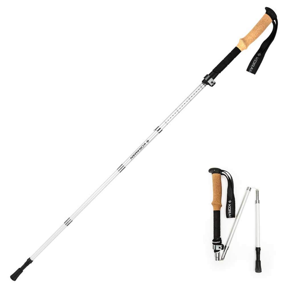 Bastones de senderismo para tus rutas de montaña con plegado compacto de cable 2