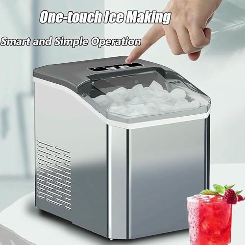 Fabricadora de hielo portátil de encimera, 26 lbs/24h miniatura 4