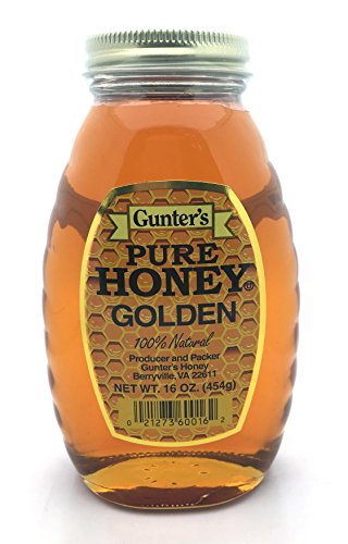 Golden Pure Honey 100% Natural Gunter's 16oz (Pack de 3) miniatura 1