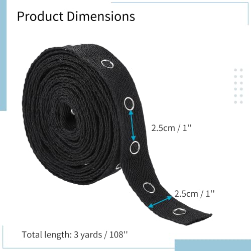 3 Yard Sewing Snap Tape Trim, Snap Button Tape Soft Cloth Sewing Snap, Sewing Snap Ribbon Fastener Press Stud Tape For Sewing Diy Accessories (3 Yard Black) #TOP3