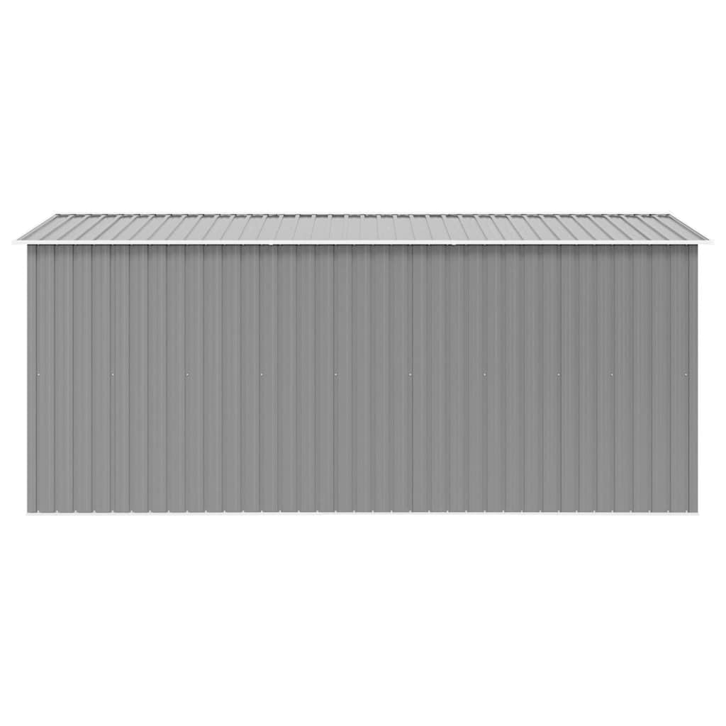 Caseta de jardín Metal Gris 257x392x181 cm