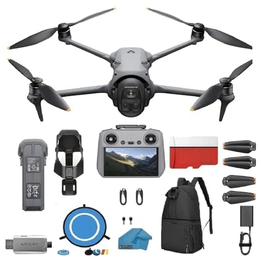 DJI Mavic 3 Pro with DJI RC, Flagship Triple-Camera Drone with 4/3 CMOS Hasselblad Camera, 43-Min Flight Time, with 128 GB Micro SD Card, 3.0 USB Card Reader, Landing Pad, Waterproof Backpack and More