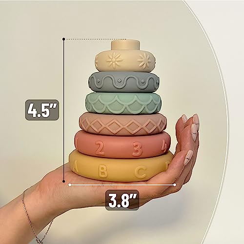 Image of Mr. Pen- Stacking Rings Toy, 6 pcs, Stacking Toys, Stacking Rings