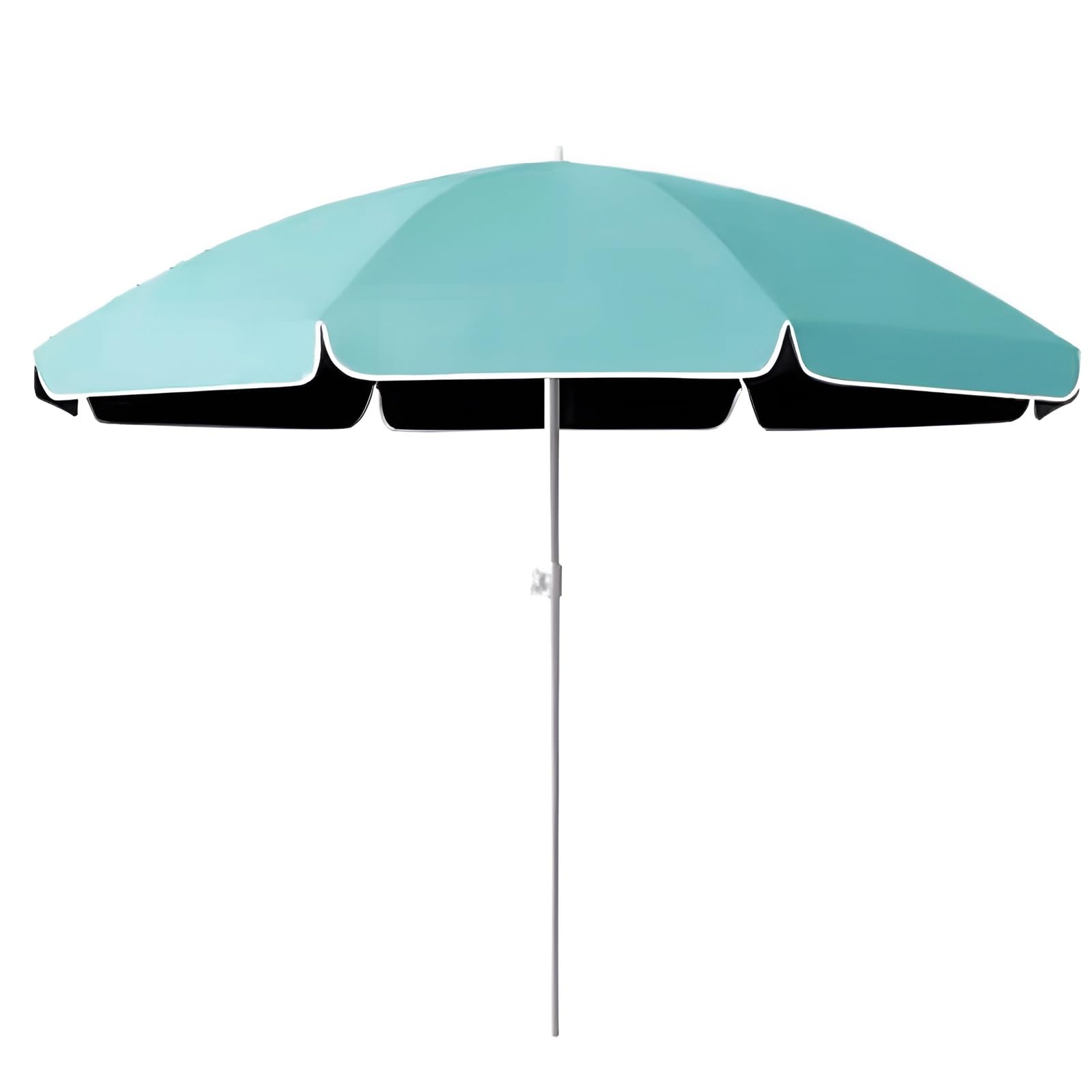 WDSOPK 6.6ft/7ft Outdoor Garden Parasol, Protection Patio Umbrella for Market Table, Water Repellent Portable Sunshade Balcony, Bench,Deck(Blue-220cm)