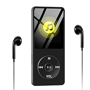 Wodgreat MP3-speler, 8 GB, MP3-speler, sport MP4-speler, 100 uur standby-tijd, verliesvrije klank, muziekspeler met hoofdtelefoon, luidspreker, FM-radio, e-book video, voicerecorder, ondersteunt tot 128 GB