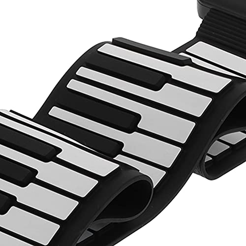 Handgerolde piano met 61 toetsen, draagbaar elektronisch keyboard met dual-range systeem 128 tonen ritmes voor kinderen… - Image 4