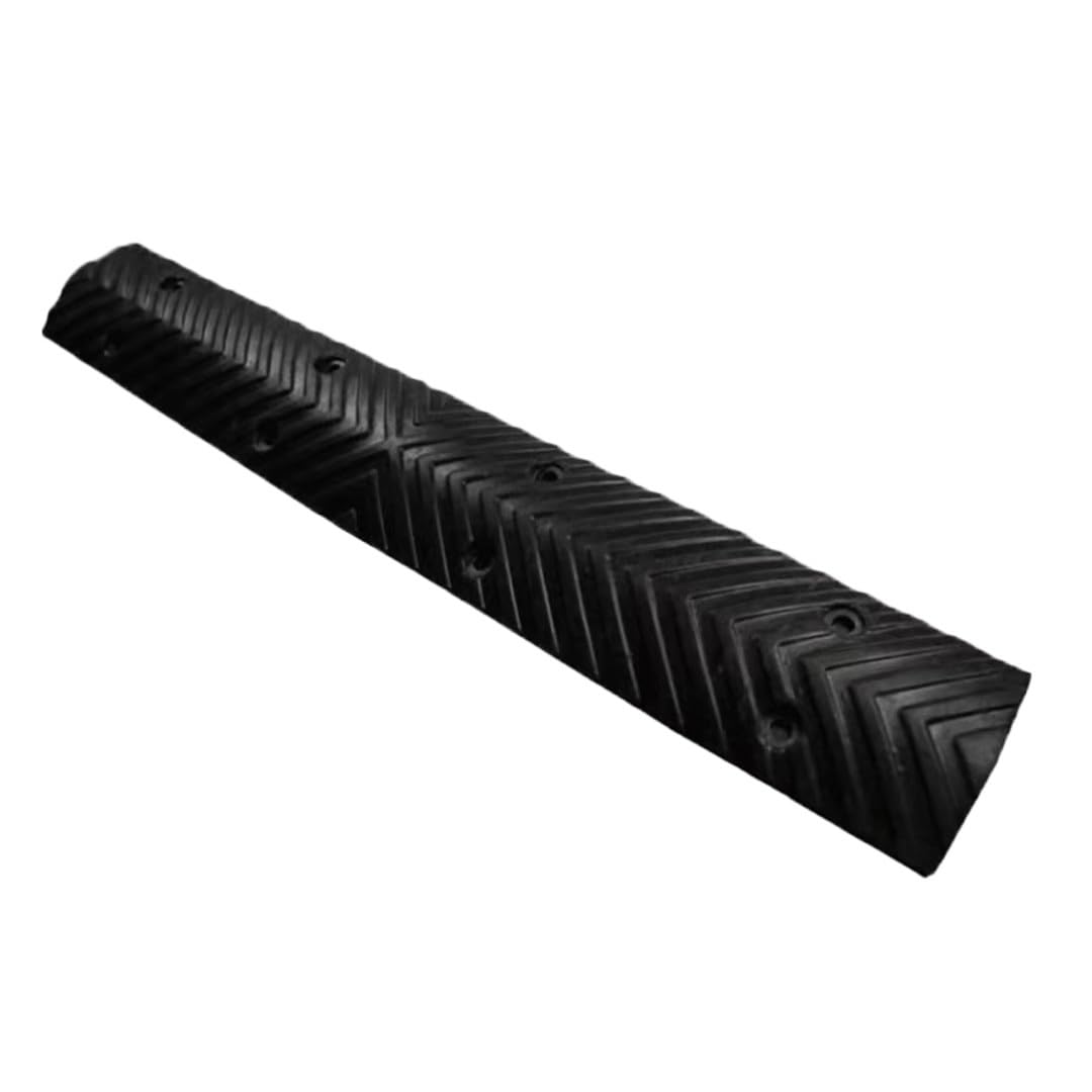Rubber Service Ramps with Wire Trough,Miniature Modular for Road Garage Entrance,Bicycle Lane