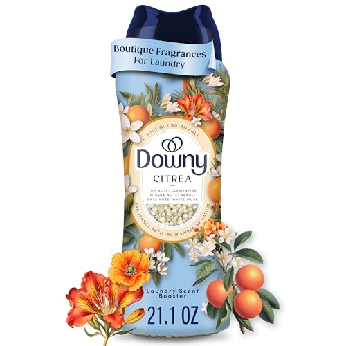 Downy Boutique Botanicals In Wash Laundry Scent Booster Beads Boutique Fragrances inspired by the Artistry of Nature CITREA Scent 21.1 oz