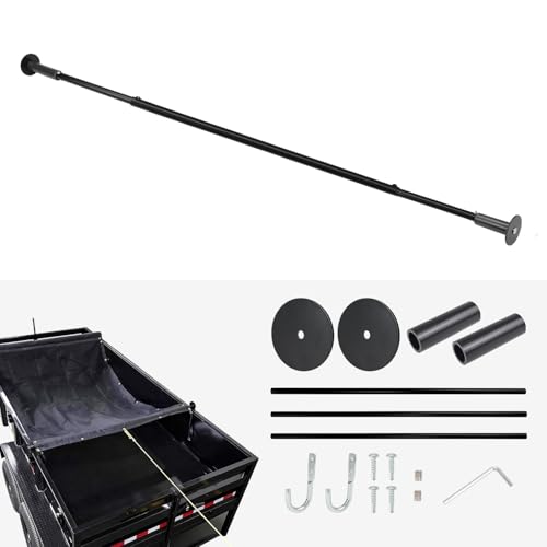 HUAALIUCHE Heavy Duty Dump Trailer Tarp Retention Bar Set with Screws & Hex Key, 79