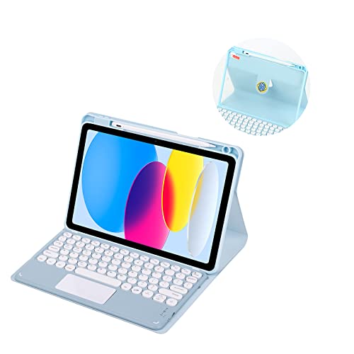 TianTa L[{[hP[XiPad 10.2 2021/2020/2019/iPad Air 3 2019/iPad Pro 10.5A O\ȎCCXBluetoothgbNpbhL[{[hA360°]\ȓCi[یJo[y