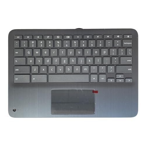 F-HONG ELECTRONIC CO LIMITED Replacement for HP Chromebook x360 G3 EE 11 Laptop Upper Case Palmrest Keyboard Touchpad Assembly Part Non-WFC L92214-001, Black