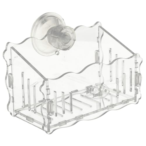 PENIKOKO 水槽用吸盤付き水草種植器 中型アクリル製耐衝撃プランター 魚飼育と水草栽培向け壁掛け植物ポット 水族館装飾に