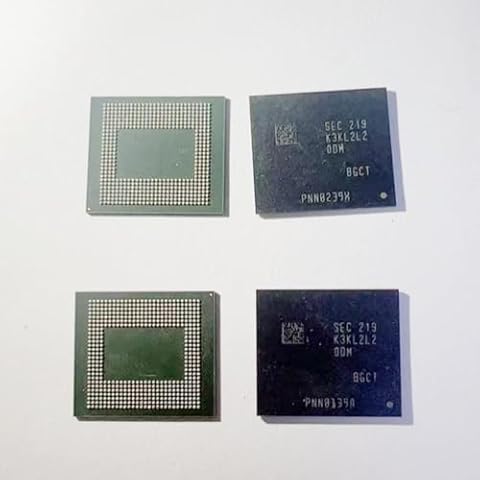 Hailue LPDDR5X 6G Memory Storage IC,K3KL2L20DM-BGCT DRAM Memory Chip IC, 496balls, 7500 Mbps,Suitable for use on Smartphones and tablets/5PCS Cover