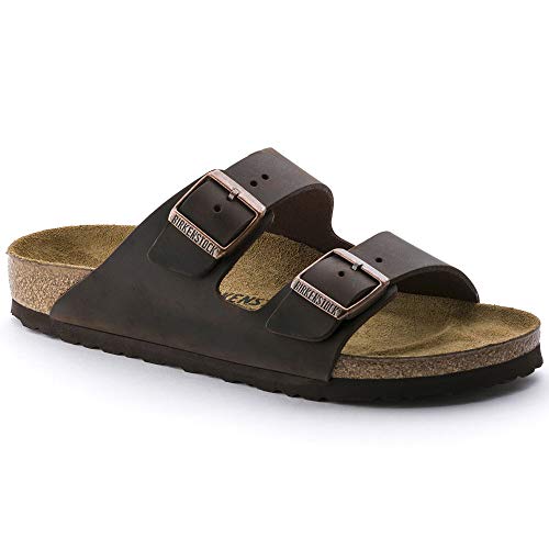 Birkenstock Unisex Arizona Sandal,Habana Oiled Leather,39 M EU