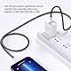 COLORWAY USB-C zu USB-C Kabel, 100 cm, 60W PD Schnellladung, Geflochtenes Design (Schwarz)